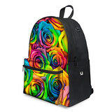 Youngerbaby Kids Xmas Gifts Colorful Flower Print Fashion Backpack For Teen Girls School Bag