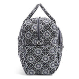 Vera Bradley Iconic Grand Weekender Travel Bag, Signature Cotton, Charcoal Medallion, One Size