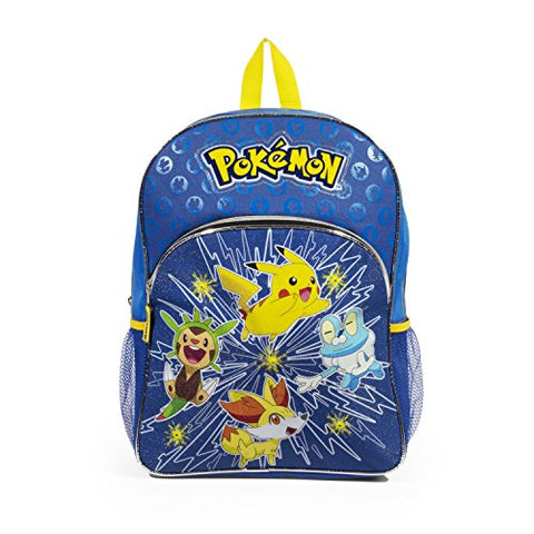 Pokemon X Y Chespin Fennekin Froakie Kid 16" Glowing Light Up Front Backpack Bag