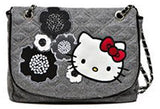 Genuine Sanrio Hello Kitty Bag Premium Handbag By Victoria Casal Couture (Medium, Marl Grey Wool