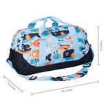 Wildkin Kids Overnighter Duffel Bags for Boys & Girls, Measures 18 x 9 x 9 Inches Duffel Bag for Kids, Carry-On Size & Ideal for School Practice or Overnight Travel, BPA-free (Big Fish)