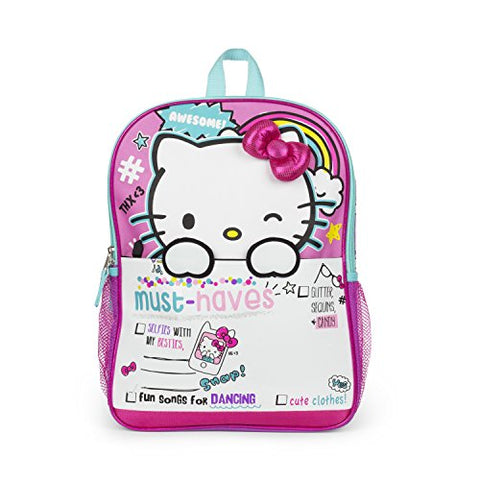 Hello Kitty Weekend Must Haves! 16" Inch School Bag Backpack