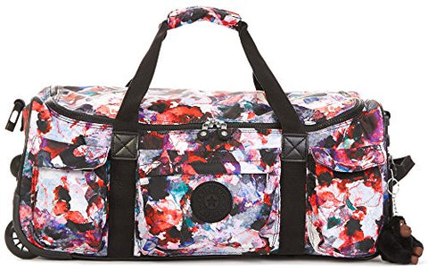 Kipling Discover Small Wheeled Duffle Wild Flower