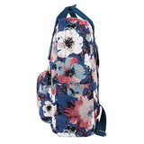 Violet Mist College Floral Backpack Bag Waterproof Laptop for Girls Adults （Blue Flower）