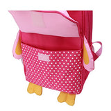 Yodo 3-Way Toddler Backpack With Wheels Little Kids Rolling Luggage, Owl