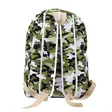 Damara Practical Waterproof PU Camouflage Backpack,Red