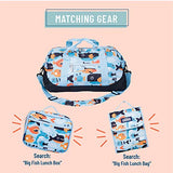 Wildkin Kids Overnighter Duffel Bags for Boys & Girls, Measures 18 x 9 x 9 Inches Duffel Bag for Kids, Carry-On Size & Ideal for School Practice or Overnight Travel, BPA-free (Big Fish)