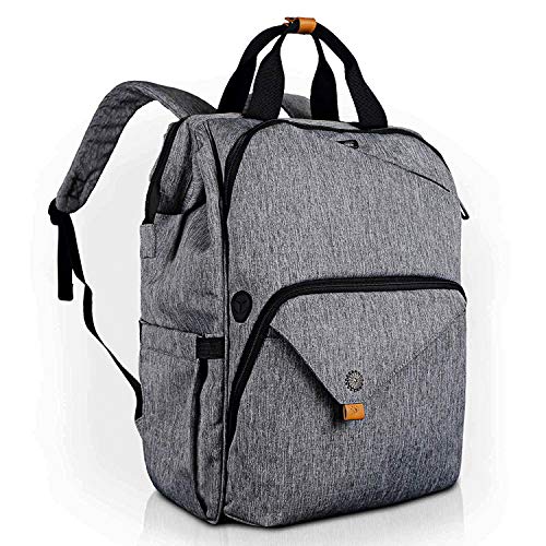 Hap Tim Laptop Backpack, Travel Backpack for Women, Grey Work Backpack (7651-G)