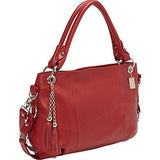 Claire Chase Women'S Andrea Tablet Handbag Travel Shoulder Bag, Red, One Size