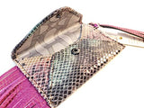 Aimee Kestenberg Ryder II Wristlet Grecian Blue Snake Leather
