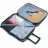 Samsonite Omni Hardside Nested Spinner Set Black with Luggage Scale Red/Black