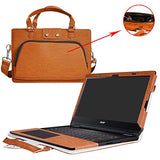 Inspiron 13 2-in-1 i5379 i5378 i5368 Case,2 in 1 Accurately Designed Protective PU Leather Cover