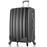 Rockland Barcelona 3 Polycarbonate/Abs 6 Pc. Travel Set And Luggage Cover, Black