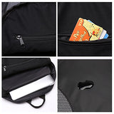 Bison Denim Classic Water Repellent Backpack Computer Travel Hiking Laptop Backpacks Daypack Black