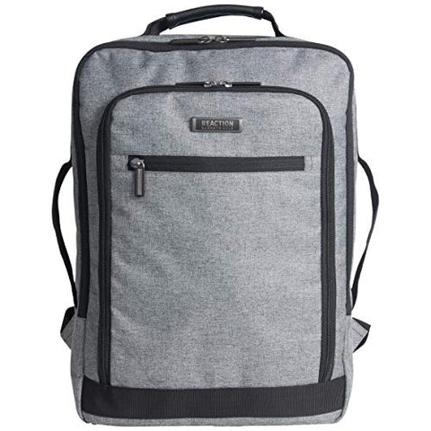 Kenneth Cole Reaction Dual Compartment Slim 17" Laptop Backpack Charcoal One Size