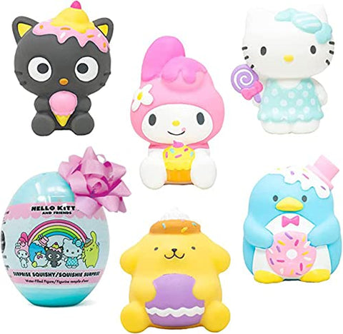 Hamee Sanrio Hello Kitty and Friends [Surprise Blind Capsule] Cute Water Filled Squishy Toy [Birthday Gift Bags, Party Favors, Gift Basket Filler, Stress Relief Toys] - Surprise (Random - 1 PC.)