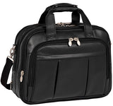 McKleinUSA Damen 80715 R Series Leather Detachable-Wheeled Laptop Case (Black)