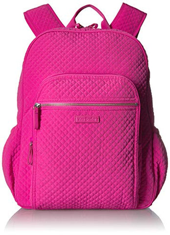 Vera Bradley Iconic Campus Backpack, Microfiber, Rose Petal