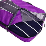 G4Free Packing Cubes 6pcs Set Travel Accessories Organizers Versatile Travel Packing Bags(Purple)