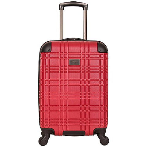 Ben Sherman Nottingham 20" Embossed Pap 4-Wheel Upright Carry-On In Red