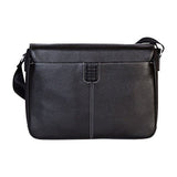 Boconi Tyler Folio Messenger (Black with Khaki)