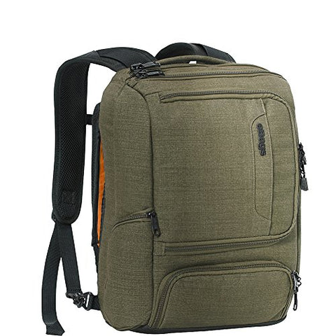 eBags Professional Slim Junior Laptop Backpack for Travel, School & Business - Fits 15.75" Laptop - Anti-Theft - (Sage Green)