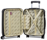 Dejuno Atlas 3-Piece Hardside Spinner Combination Lock Luggage Set, Charcoal