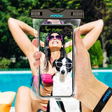 Mpow 097 Universal Waterproof Case, IPX8 Waterproof Phone Pouch Dry Bag Compatible for iPhone Xs Max/XR/X/8/8P/7/7P Galaxy up to 6.5", Protective Pouch for Pools Beach Kayaking Travel or Bath (2-Pack)