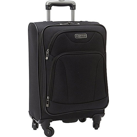 Heritage Wicker Park 20" Carry-On Suitcase, Black