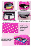 Fanci 3Pcs Polka Dot Bowknot Elementary Kids School Backpack Bookbag Set for Girls Princess Style