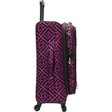 American Flyer Astor 5-Piece Spinner Luggage Set, Black/Purple, One Size