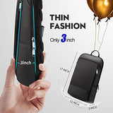 BOPAI 15 inch Super Slim Laptop Backpack Men Anti Theft Backpack Waterproof College Backpack Travel Laptop Backpack for Men Business Laptop Backpack Casual Daypack Men