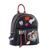 Denim Backpack With Multiple Compartments Adjustable Backpack Straps And Protective Electronic Pocket