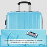 Fochier 3 Piece Expandable Spinner Luggage Set Lightweight Suitcase