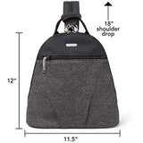 Baggallini Anti-Theft Backpack - Stylish Carry-on Travel Bag With Locking Zippers and