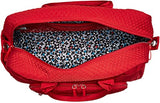 Vera Bradley Women'S Iconic Compact Weekender Travel Bag Vera, Cardinal Red