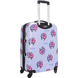 Ed Heck Multi Love Birds Hardside Spinner Luggage 25 Inch, Light Purple, One Size