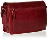 Derek Alexander East/West Half Flap Multi Compartment, Red