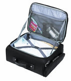 Solo Columbus 15.6 Inch Rolling Laptop Overnighter Case With Removable Sleeve, Black