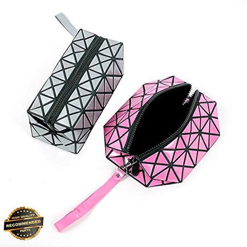Gatton Women Cosmetic Bag Geometry Handbag Waterproof Travel Makeup Pouch Beauty Case | Style