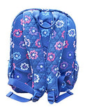 Vera Bradley Campus Backpack,Ellie Flowers with Purple Interiors,One Size