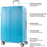 Amka Sierra 30" Expandable Hardside Checked Spinner Luggage (Mint)