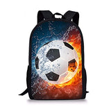 Bigcardesigns Popular Football Shoulder Bag Travel Backpack Durable School Bag for Kids