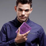 Passport Holder Cover wallet Case-Leather RFID Blocking Travel Document Organizer with Bonus Pen