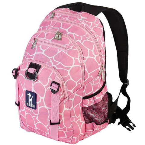 Wildkin Giraffe Serious Backpack, Pink, One Size