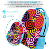 LORVIES Colorful Swirl Round Cute Backpack Kids School Book Bags for Elementary Primary Schooler for Boys