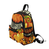 Toddler Backpack Scary Pumpkins Jack O Lantern Bats Skull Mini Preschool Bag for Unisex Kids