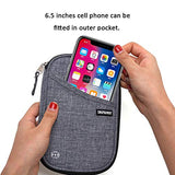 Travel Wallet RFID Blocking Document Organizer Bag, Family Passport Holder