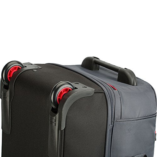 High Sierra Cermak 26" Wheeled DropBottom Duffel (Mercury/Black/Crimson)