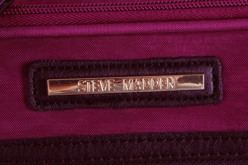 Steve Madden Designer Luggage Collection - Lightweight Softside Expandable Suitcase for Men & Women - Durable 20 inch Carry on Bag with 4-Rolling